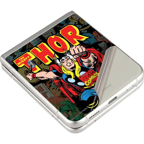Marvel Classic Comics The Mighty Thor Vintage Galaxy Z Flip3 5G Skin